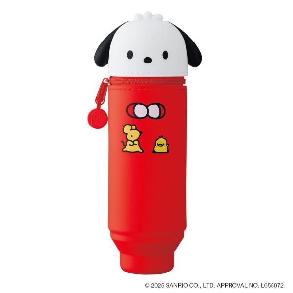 （在庫限り）リヒトラブ　ＰｕｎｉＬａｂｏ×ＳＡＮＲＩＯ　ＣＨＡＲＡＣＴＥＲＳ　スタンドペンケース　ポチャッコ