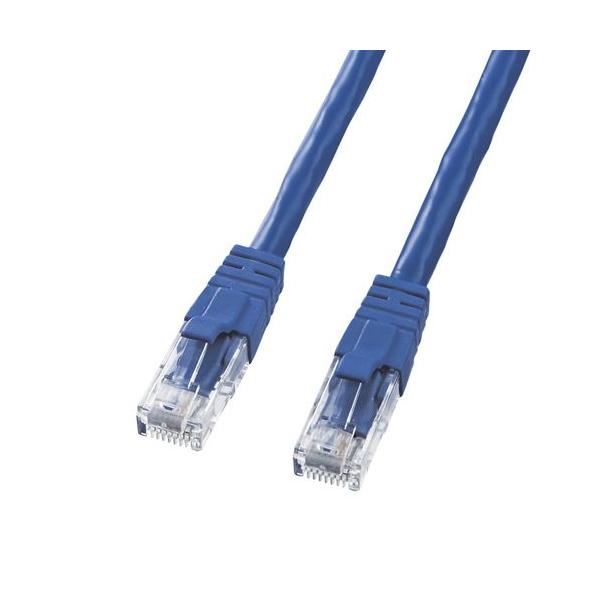 他サイト： LANケーブル CAT6 UTP クロス 1m ブルー ランケーブル（KB-T6L-01BLCK）の商品画像