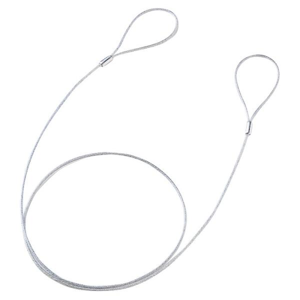 パソコン盗難防止 eセキュリティ ワイヤー ロック（太さ：2.2mm）（長さ：1m）（SLE-11W-1）