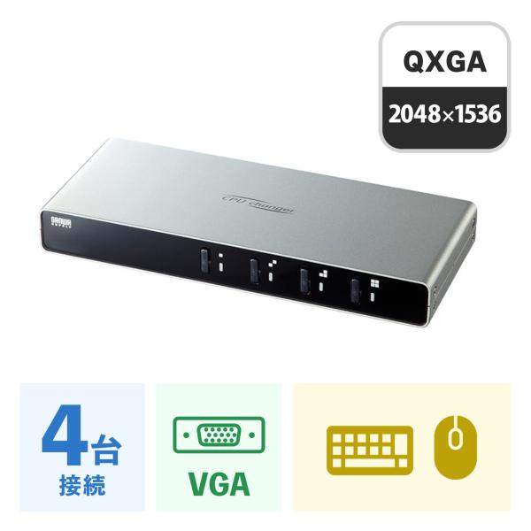 パソコン自動切替器 4:1（SW-KVM4LUN2）