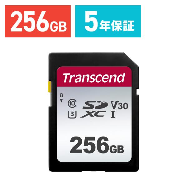 品番：TS256GSDC300S仕様■サイズ：W32×D24×H2.1mm■重量：2g■容量：256GB■規格：SDXC UHS-I U3 Class10 V30 ■最大転送速度：95MB/s■最大書込速度：40MB/s■動作電圧：2.7V...