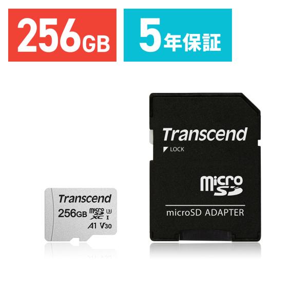 品番：TS256GUSD300S-A仕様■サイズ：W11×D15×H1mm（※アダプターを除く）■重量：0.4g（※アダプターを除く）■容量：256GB■規格：microSDXC UHS-I U3 Class10 V30■フラッシュ種類：T...