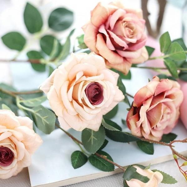3本 造花 インテリア ローズバンチ お洒落 雑貨 ナチュラル 飾り 部屋装飾 花束 ブーケ フェイクグリーン プレゼント ギフト Buyee Buyee Japanese Proxy Service Buy From Japan Bot Online