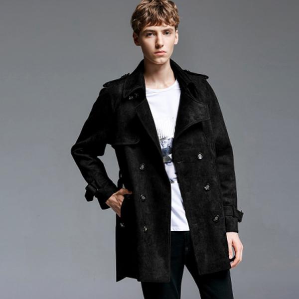 メンズトレンチコート コート 春 秋 メンズ ロングコート ロング丈