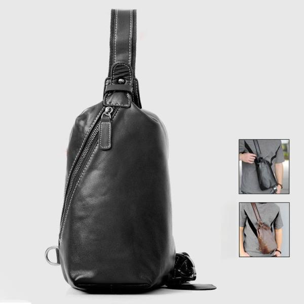 ボディバッグ メンズ 縦型レザーボディバッグ sanwafashion_menswstb165