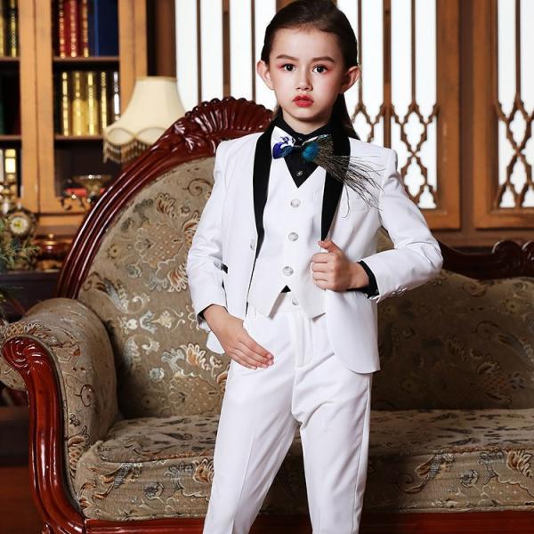 スーツ 子供服 女の子 キッズ ジュニア タキシード フォーマル 卒業スーツ ピアノ 発表会 結婚式 入学式 卒業式 七五三 セットアップ100-160 :y19-kidssuit196:sanwa fashion 通販 子供服 キッズスーツ 子供スーツ セットアップ 秋冬 タキシード 日常 赤ちゃん 誕生日スーツ 結婚式スーツ 七五三 スーツセット フォーマルスーツ 男の子スーツ スーツ ピアノ 発表会スーツ ベビー服 5点セット ジャケット ベスト パンツ+シャツ 蝶結び