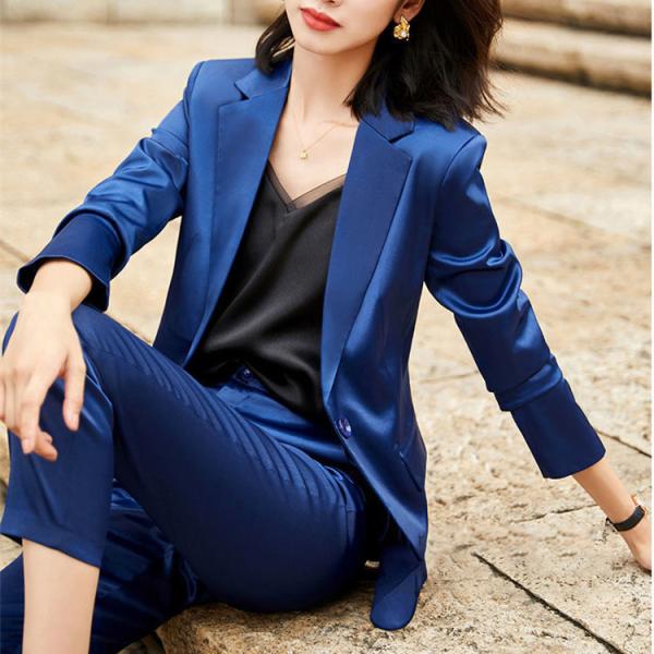 theory luxe LIVE 40ネイビー パンツスーツ上下 RUIRUE BOUTIQUE（ルイルエブティック） セットアップ 選べる4タイプ