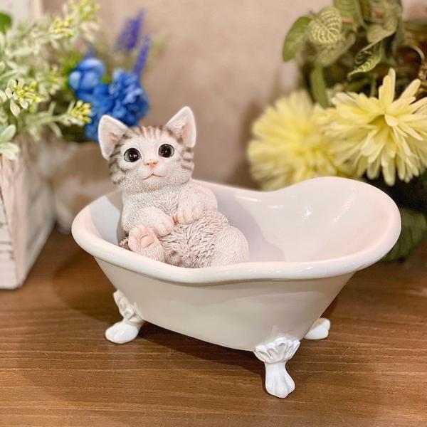 パスザバトン　猫　置物　アンティーク h23253-16-1.jpg 置物