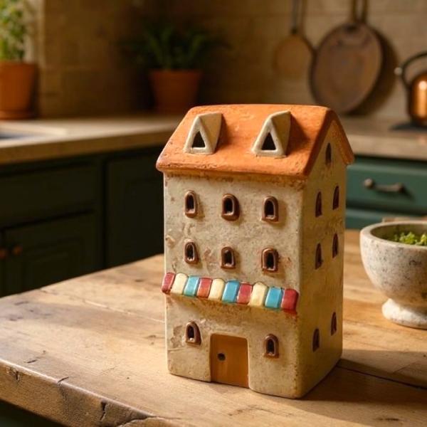 この美しいキャンドルハウスは、あなたのインテリアに温かみとおしゃれをもたらす特別なアイテムです。ヨーロッパの街並みを思わせるデザインが、見る人の目を引き付け、空間全体に優雅でロマンティックな雰囲気を与える存在となります。リビングやテラスに飾...