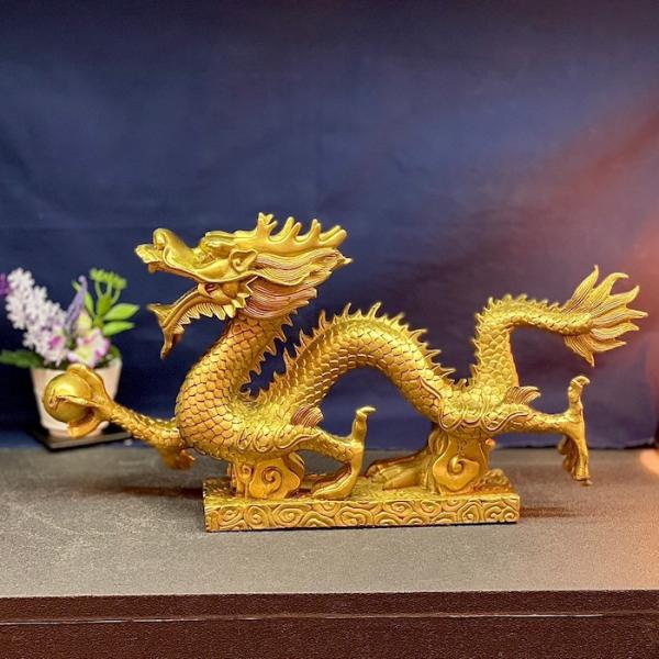 観音様　置物　お供に龍神様　台真鍮　金属製　縁起物　守り神　インテリア　オブジェ　全体38㎝、3.8㎏　観音様16㎝、600ｇ Amazon.co.jp: 真鍮製 黄銅 オブジェ 龍と観音様 観音菩薩 観世音菩薩