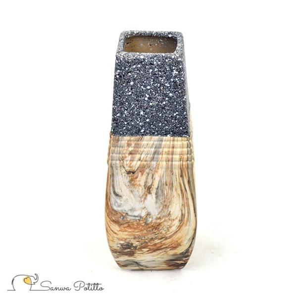 花器 花瓶 フラワーベース 陶器 レトロ モダン ギフト プレゼント 引っ越し祝い 新築祝い 洋風 ストーン 小