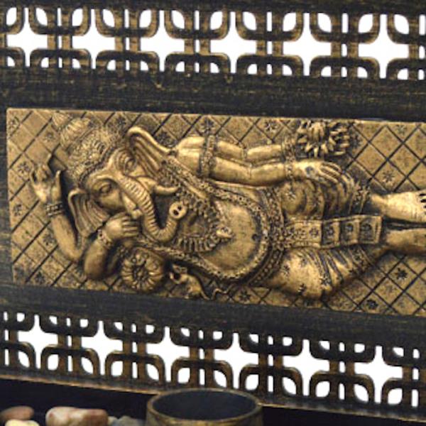 インドの神様 ガネーシャの置物 ガネーシャ 置物 ガネーシャ像 夢を叶える象 金運アップ 高さ21 5cm J 開運 現世利益 海外 商売繁盛