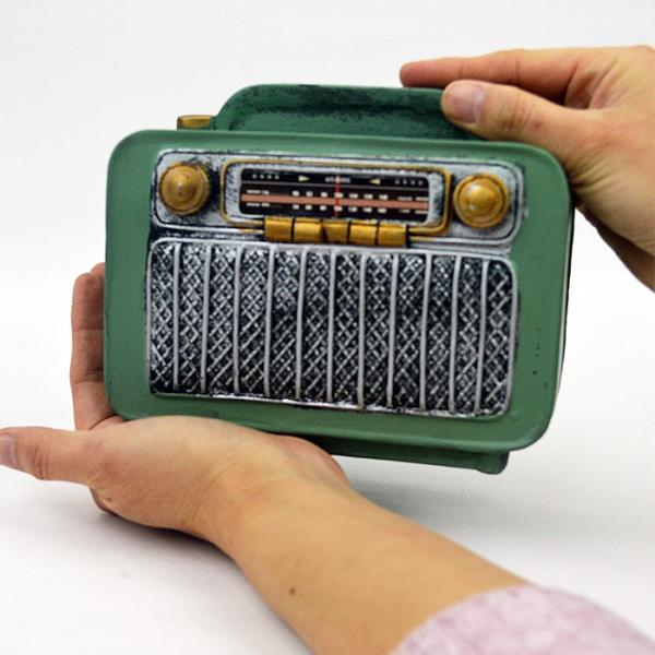 ラジオ 真空管ラジオ 緑 アンティーク レトロ オブジェ 昭和レトロ 置物 景品 インテリア オシャレ ギフト かわいい オーナメント ランキング総合1位 R プレゼント