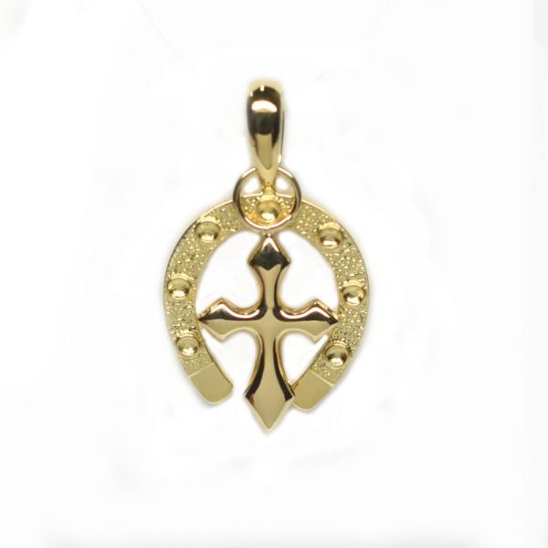 K18 馬蹄＆クロス ペンダントトップ 26286 【新品】 : サンワワールド