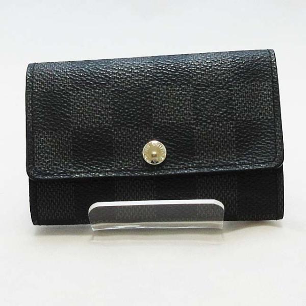 美品 ルイヴィトン 6連キーケース ダミエ グラフィット N62662 本物 LOUIS VUITTON（ルイ・ヴィトン） 【ルイヴィトン】 ダミエ グラ
