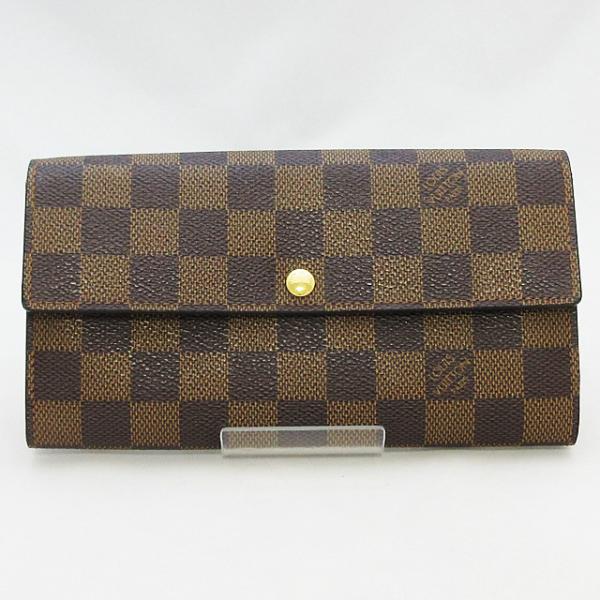 ルイヴィトン ポルトフォイユ サラ ダミエ 長財布 ダミエキャンバス N61734 ユニセックス LOUIS VUITTON  中古 LOUIS VUITTON（ルイ・ヴィトン） ダミエ ポルトフォイユ・サラ 財布