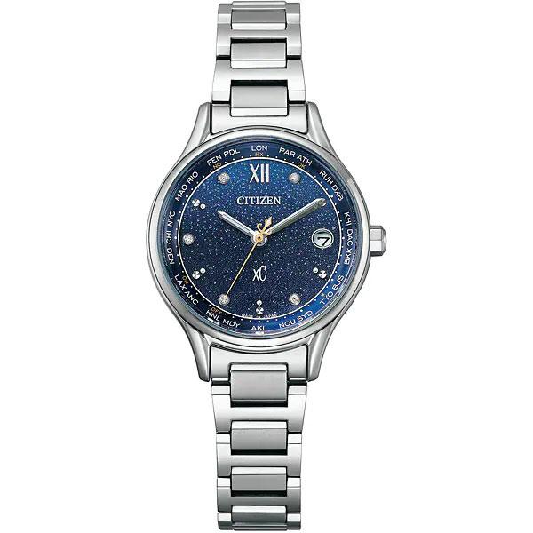 XC】クロスシー シチズン 腕時計 世界限定 5Pダイヤ ブルー