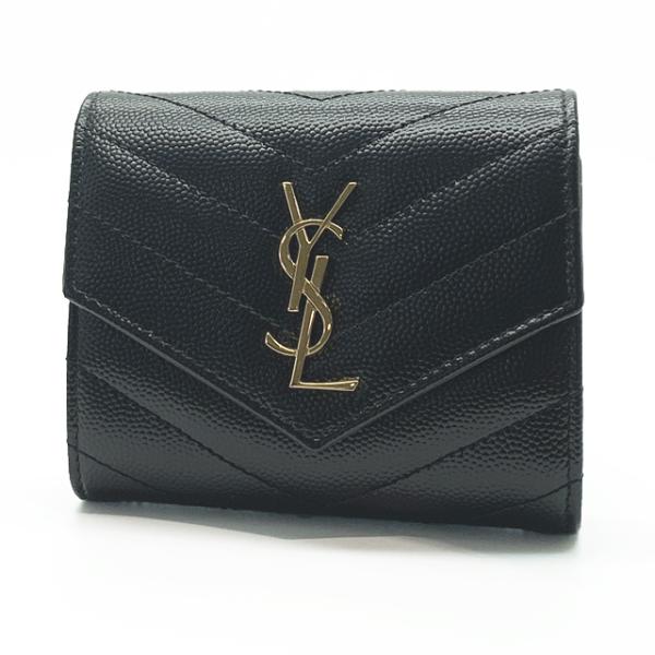 SAINT LAURENT / 3つ折り財布/レザー/WHT/レディース/692061 SAINT LAURENT 【新品】サンローラン レディース 三つ折り財布 692061