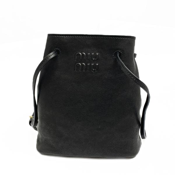 新品】ミュウミュウ MIUMIU ショルダーバッグ ナッパレザー ミニバッグ