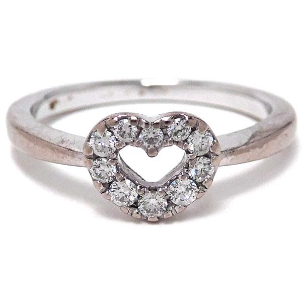 ミキモト MIKIMOTO リング ダイヤモンド K18WG 13号 中古 グレード  