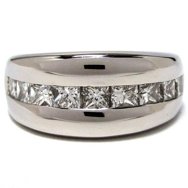 ノーブランド Pt900 レディースリング ダイヤモンド プリンセス Pt900 指輪 中古 グレード リサイクル サンヤ質店 中古 Tak ブランドショップsanya