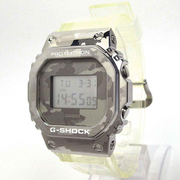 カシオ G-SHOCK GM-5600SCM 5600系 クリア カモフラ メタルベゼル 中古