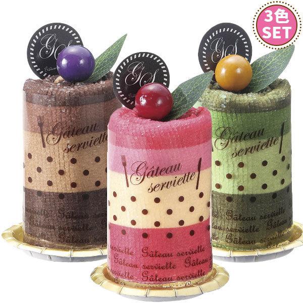 ムースケーキタオル 3色セット 夏祭り