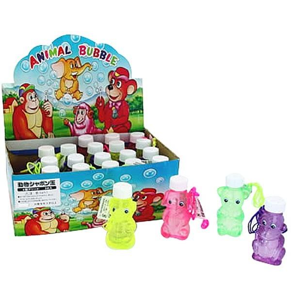 どうぶつシャボン玉  9jupf8b どうぶつシャボン玉 24個セット しゃぼん玉 : おもちゃの三洋堂