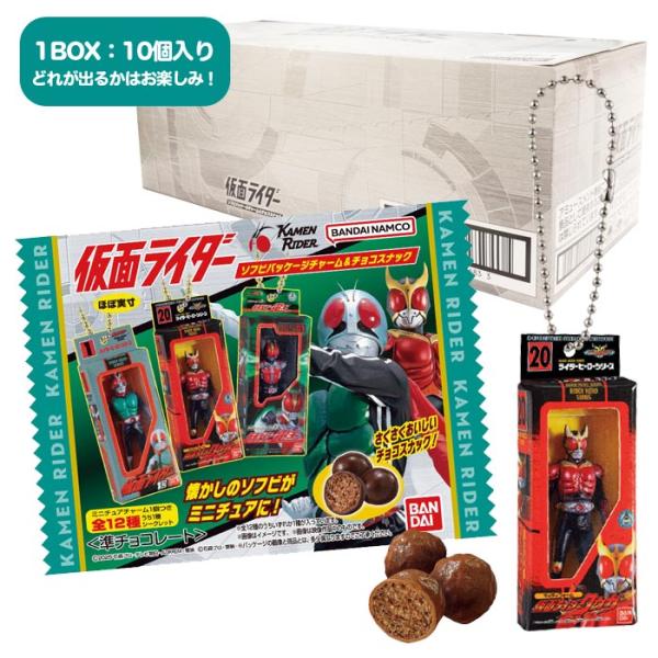 BANDAI（バンダイ） 仮面ライダー ソフビパッケージチャーム＆チョコ
