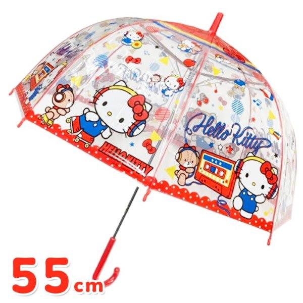 ハローキティ　ビニル傘 ☆ ハローキティ キャラクター プレミアムビニール傘 60cm