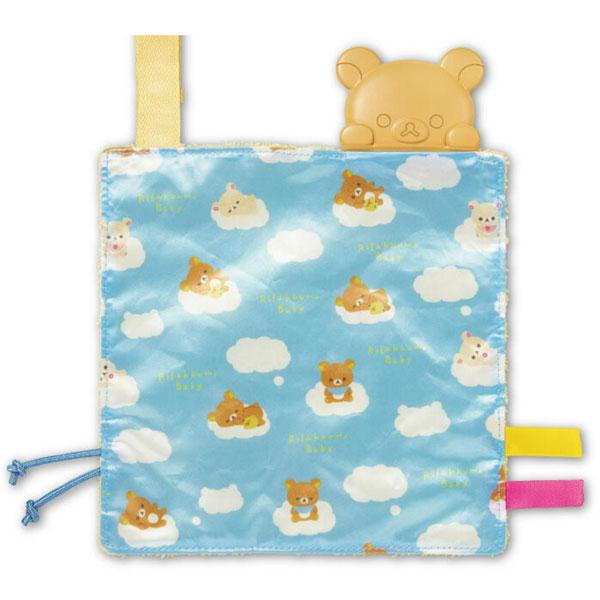 関連ワード: 赤ちゃん用 ベビー用 贈り物 贈答 赤ちゃん ベビー用品 出産 ママ プレゼント 知育玩具●リラックマの歯固めがひょっこり覗いた、シャカシャカ音が鳴るタオルです。●表面はリラックマべビーの絵柄が入ったツルツルなサテン生地、裏面...