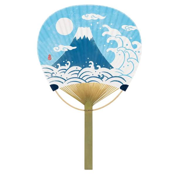 唐月竹うちわ 富士山