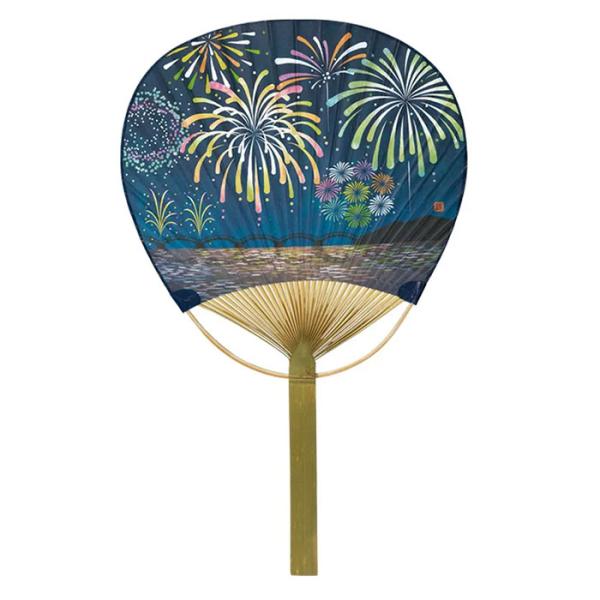 唐月竹うちわ 花火