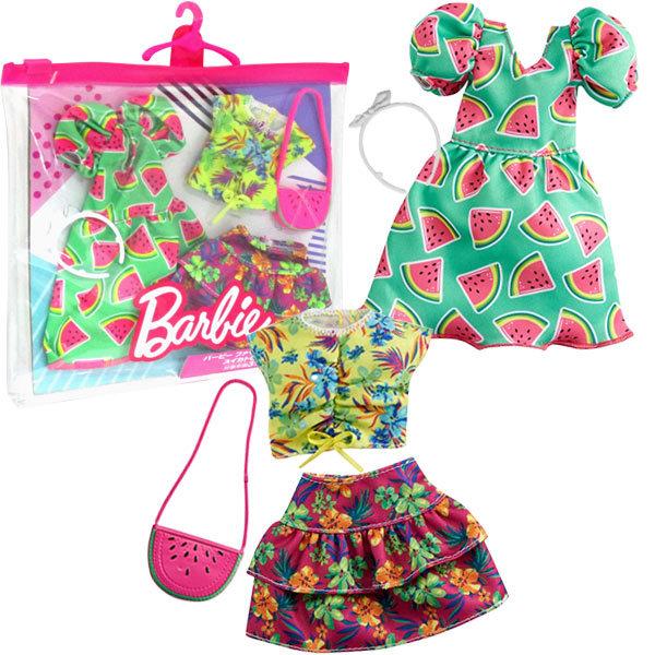 マテル バービー ファッション2パック スイカトロピカル Grc85 着せ替え人形 価格比較 価格 Com