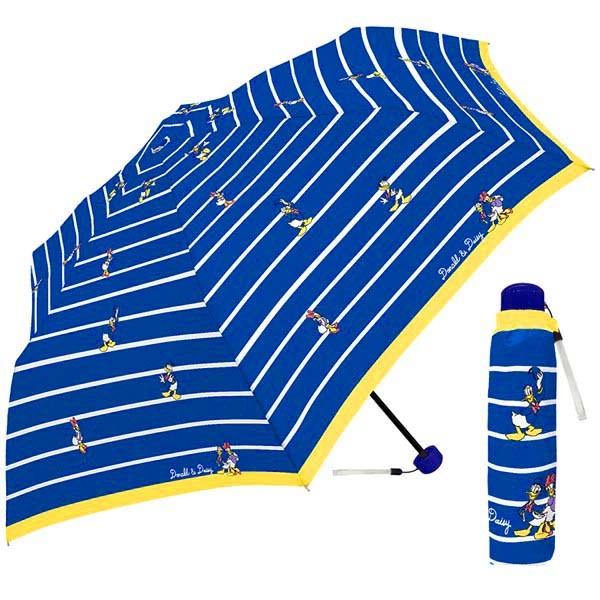 ディズニー 婦人折傘 55cm 折りたたみ傘 ドナルド デイジー ボーダー おもちゃの三洋堂 通販 Yahoo ショッピング