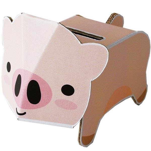 メール便可 ダンボール工作 Dancoo 動物貯金箱 ブタ Danc Bu おもちゃの三洋堂 通販 Yahoo ショッピング
