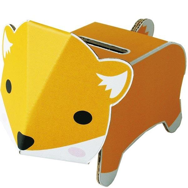 メール便可 ダンボール工作 Dancoo 動物貯金箱 キツネ Danc Ki おもちゃの三洋堂 通販 Yahoo ショッピング
