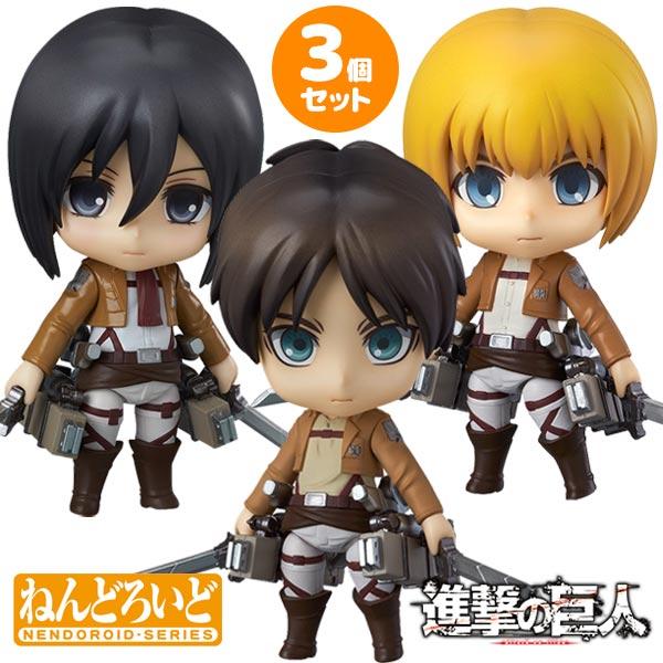 新品 ねんどろいど 進撃の巨人 フィギュア リヴァイ ミカサ 6種類