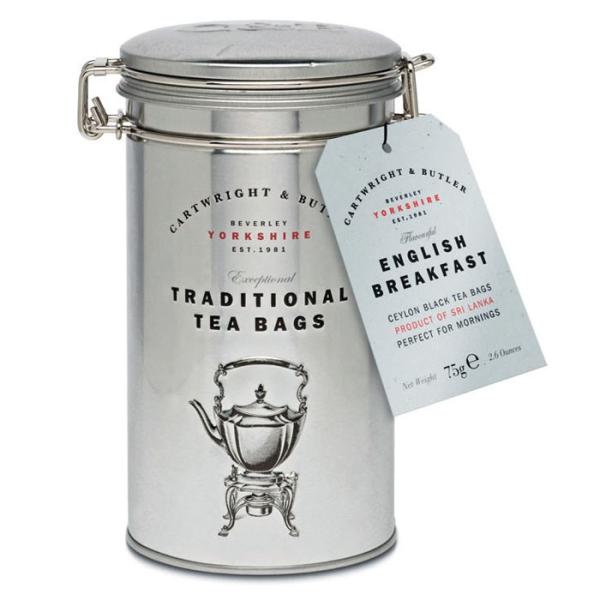 C B カートライトアンドバトラー イングリッシュ ブレックファスト ティー シルバー缶 紅茶 ティーバッグ 30袋入り 5400円以上で送料無料 三洋堂 海外 国内土産 旅行用品 通販 Yahoo ショッピング