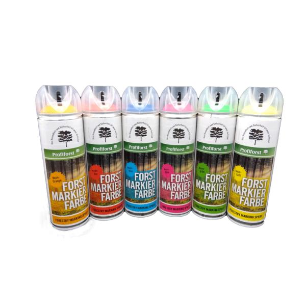 立木用蛍光マーキングスプレー 1缶 500ml 青 赤 黄色 オレンジ 立木用蛍光マーキングスプレー 1缶 500ml 青 赤 黄色 オレンジ