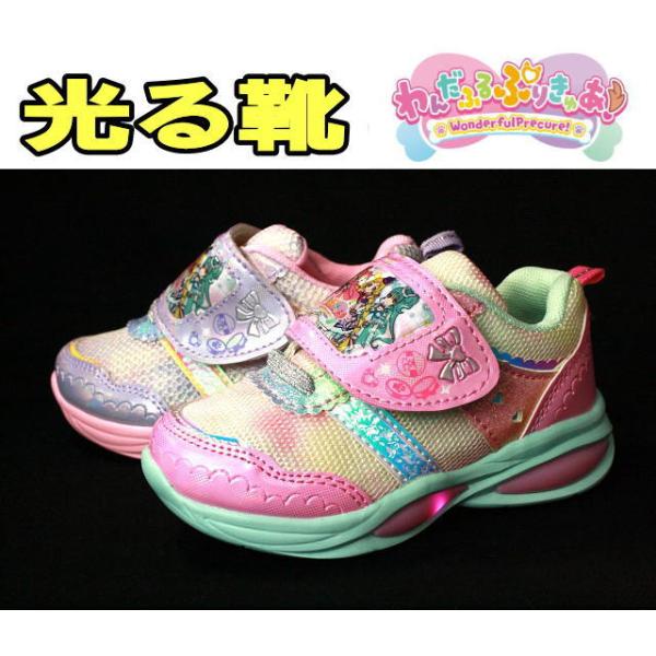 光る靴 トロピカル ジュ プリキュア 5412 子供靴 キッズ フラッシュスニーカー シューズ 女の子 ピンク パープル かわいい ハート柄 ラメ リボン キラキラ P4210 アイ ラブ シューズ サンユウ 通販 Yahoo ショッピング