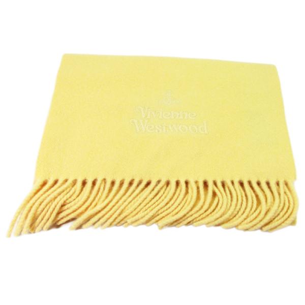 送料無料 マフラー ヴィヴィアンウエストウッド 30x180cm イエロー E401 Vivienne Westwood（ヴィヴィアンウエストウッド） マフラー 30x180cm