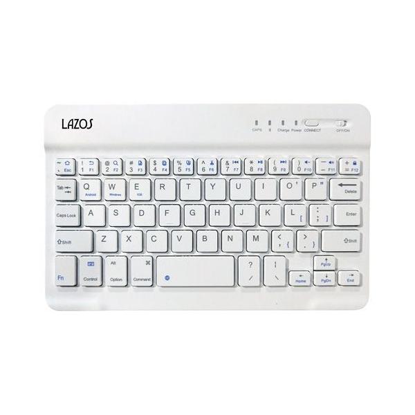 �u���[�g�D�[�X�L�[�{�[�h Bluetooth �ȒP�ڑ��IUSB�[�d�� Lazos L-BTK-W/6028���P��/�����������[���� �|�C���g����