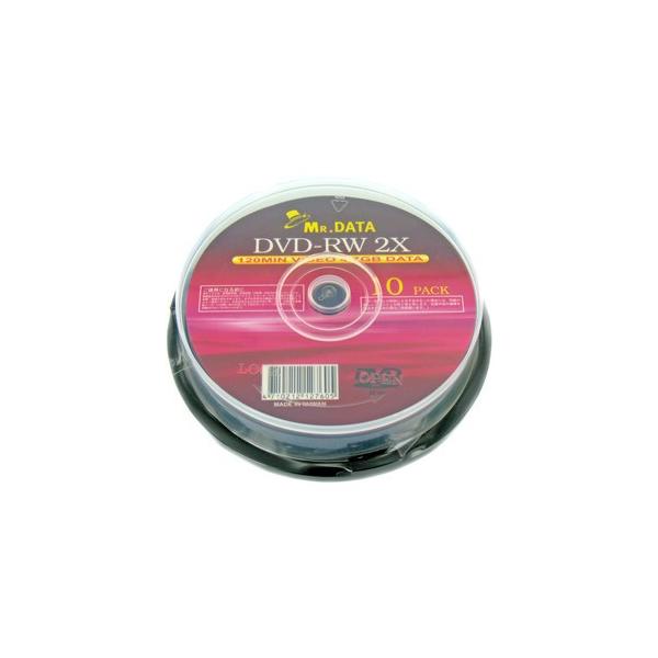 DVD-RW 4.7GB 2{ 10  AiO^Ef[^p  MRDATA  DVD-RW47 2X 10PS/7605P