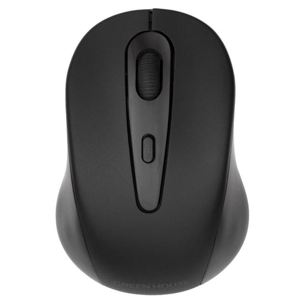 �}�E�X ���� 2.4GHz �É� ���w�� �O���[���n�E�X GH-MULQOA-BK �u���b�N/7144