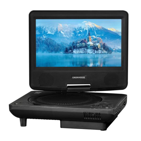 GREEN HOUSE（グリーンハウス） ポータブルDVDプレーヤー 7型ワイド