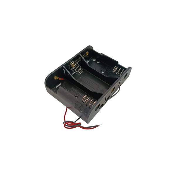 単二　3本　単2　電池ボックス・電池ケース　コード付　約79.7×約58.8×高さ22mm　1個入　＜bat-120＞