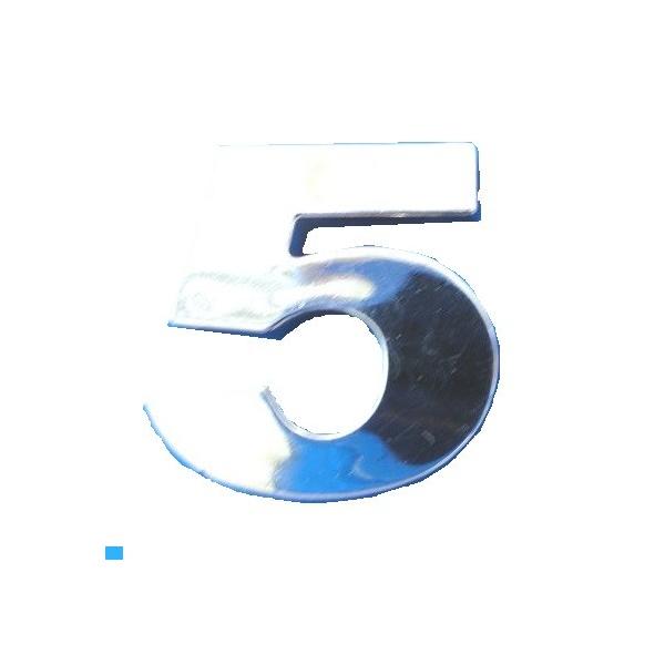 訳有 品切れの文字有 数字 5 アルファベットエンブレム Bタイプ 1個入