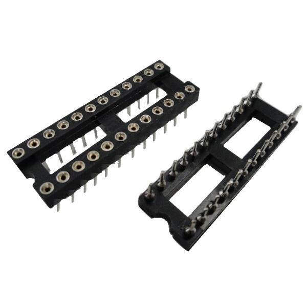 24ピン 幅7.62mm ICソケット丸ピン 2個入 ＜ics-042＞ : 札幌貿易