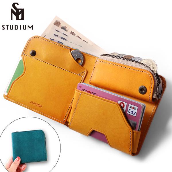 STUDIUM ポケト POKET ミニ財布 Lファスナー財布 二つ折り財布 タッチ